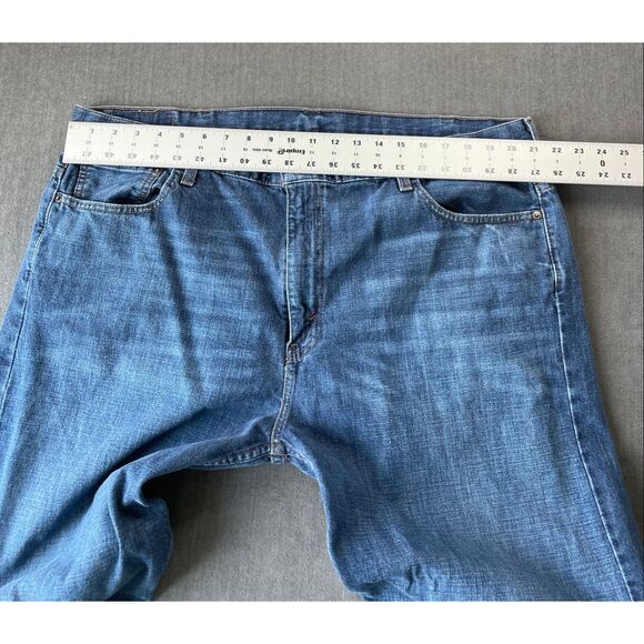 Levis 569 Loose Straight Jeans‎ Mens 42x30 Blue Medium Wash Classic Denim Casual - Picture 4 of 13